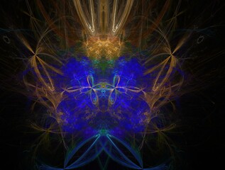 Imaginatory fractal abstract background Image
