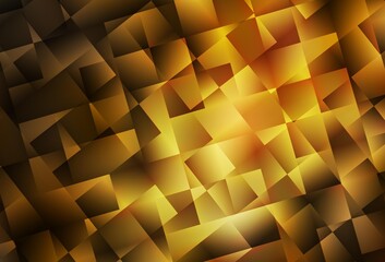 Obraz premium Dark Orange vector polygonal template.