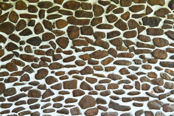  Stone wall. indoor background of natural stone. 