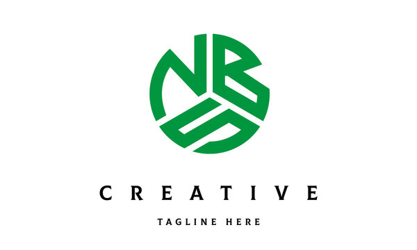 NBS circle three letter logo vector