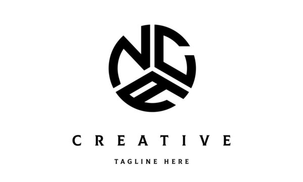 NCA circle three letter logo vector