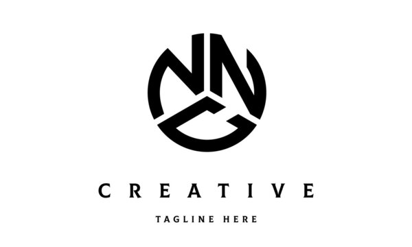 NNC circle three letter logo vector