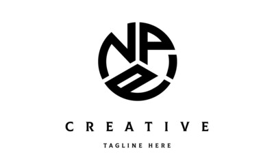 NPP circle three letter logo vector