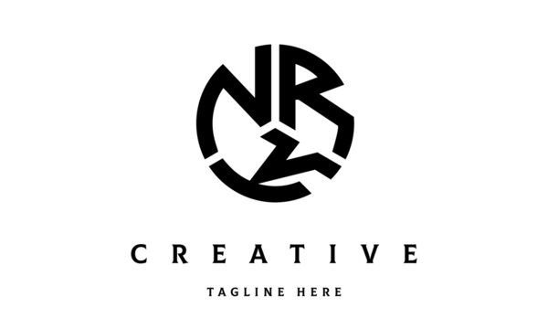 NRK circle three letter logo vector