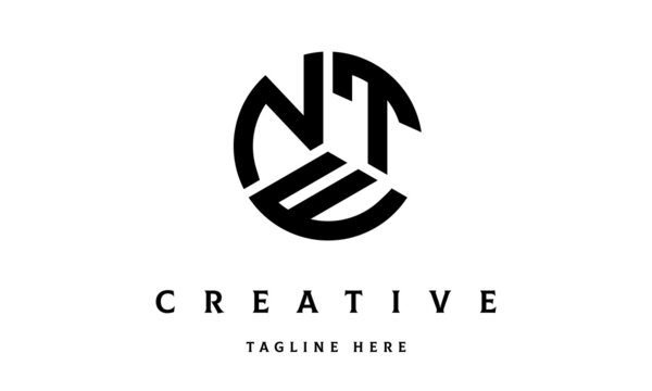 NTE circle three letter logo vector