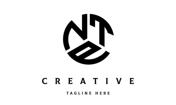 NTP circle three letter logo vector
