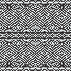 Abstract seamless pattern with various shapes. Geometric pattern for fabric. Textile background.