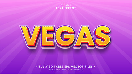 Vegas editable text effect
