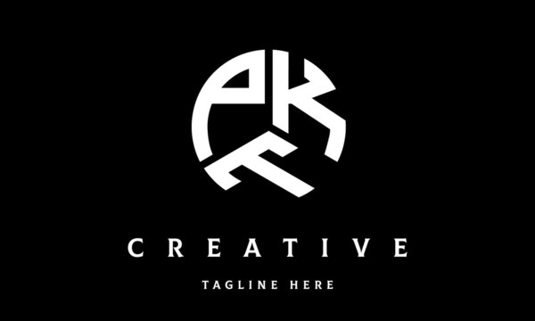 PKT circle three letter logo vector