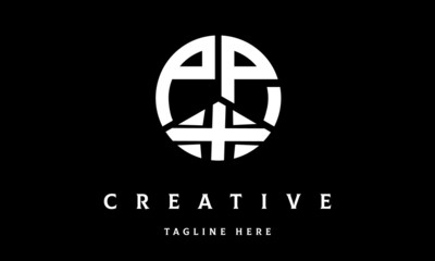 PPX circle three letter logo vector