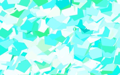 Light Green vector texture with colorful hexagons.