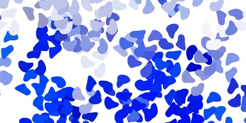 Light blue vector template with abstract forms.