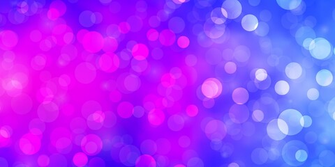 Light Blue, Red vector texture with circles.