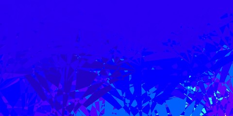 Light Pink, Green vector pattern with polygonal shapes.