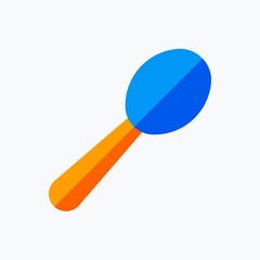 Spoon Icon. Food and Equipment Icon. Perfect for website mobile app presentation and any other projects. Icon design flat style