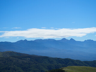 9月（秋） 車山高原の遊歩道上から八ヶ岳方面を見る 長野県茅野市