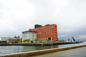 Moji retro town, in Fukuoka, Kitakyushu, Japan - 北九州 福岡 門司港の街並み