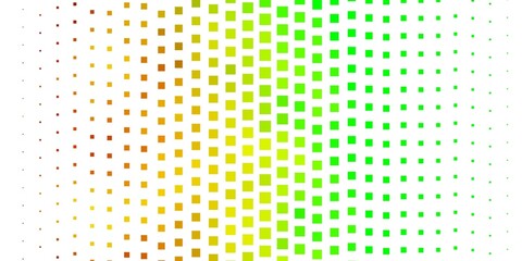 Dark Green, Yellow vector background with rectangles.
