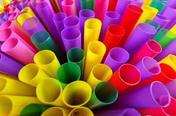 Many different colored straws, pattern, wallpaper, background