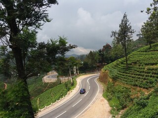 winding road in the mountain