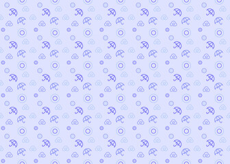 rainy vector seamless pattern on purple background ep25
