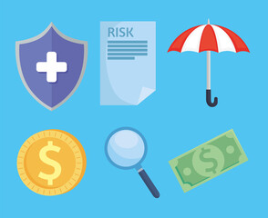 six risk management icons