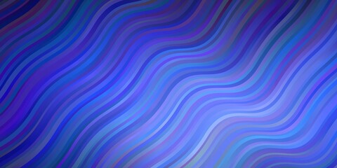 Obraz premium Dark BLUE vector layout with circular arc. Colorful geometric sample with gradient curves. Pattern for websites, landing pages.