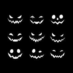 smiling scary faces for halloween