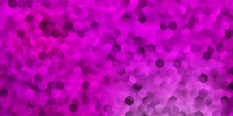 Light pink vector backdrop with a batch of hexagons.
