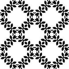  floral pattern background.Repeating geometric pattern from striped elements. Black pattern. 