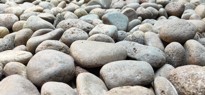 neatly arranged gravel