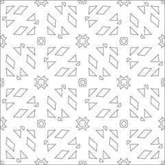 floral pattern background.Repeating geometric pattern from striped elements. Black pattern. 