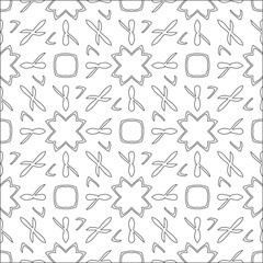 floral pattern background.Repeating geometric pattern from striped elements. Black pattern. 