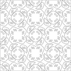floral pattern background.Repeating geometric pattern from striped elements. Black pattern. 