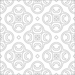 floral pattern background.Repeating geometric pattern from striped elements. Black pattern. 