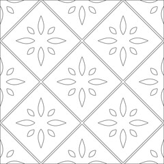 floral pattern background.Repeating geometric pattern from striped elements. Black pattern. 