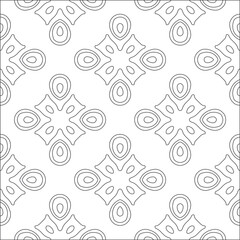 floral pattern background.Repeating geometric pattern from striped elements. Black pattern. 