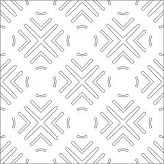 floral pattern background.Repeating geometric pattern from striped elements. Black pattern. 
