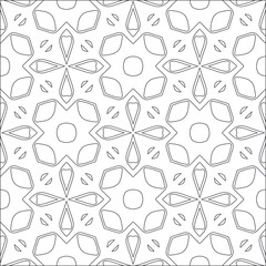 floral pattern background.Repeating geometric pattern from striped elements. Black pattern. 