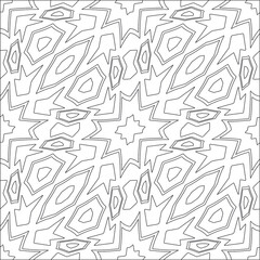 floral pattern background.Repeating geometric pattern from striped elements. Black pattern. 