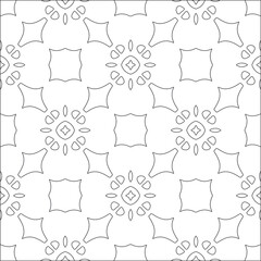 floral pattern background.Repeating geometric pattern from striped elements. Black pattern. 