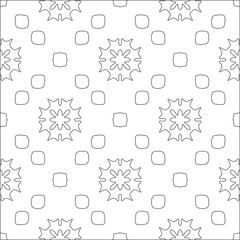 floral pattern background.Repeating geometric pattern from striped elements.  Black pattern. 