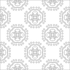 floral pattern background.Repeating geometric pattern from striped elements.  Black pattern. 