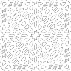 floral pattern background.Repeating geometric pattern from striped elements.  Black pattern. 