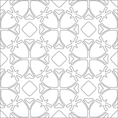floral pattern background.Repeating geometric pattern from striped elements.  Black pattern. 
