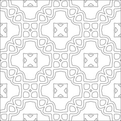 floral pattern background.Repeating geometric pattern from striped elements.  Black pattern. 