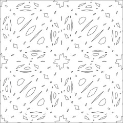 floral pattern background.Repeating geometric pattern from striped elements.  Black pattern. 