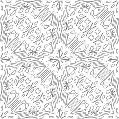 floral pattern background.Repeating geometric pattern from striped elements.  Black pattern. 