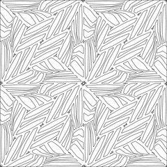 floral pattern background.Repeating geometric pattern from striped elements.  Black pattern. 