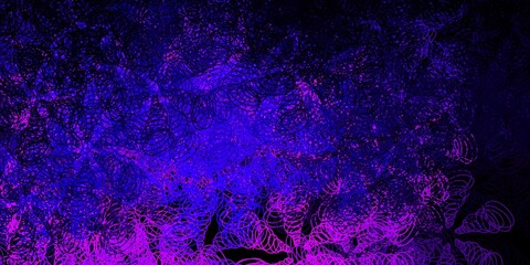 Dark purple, pink vector texture with disks.